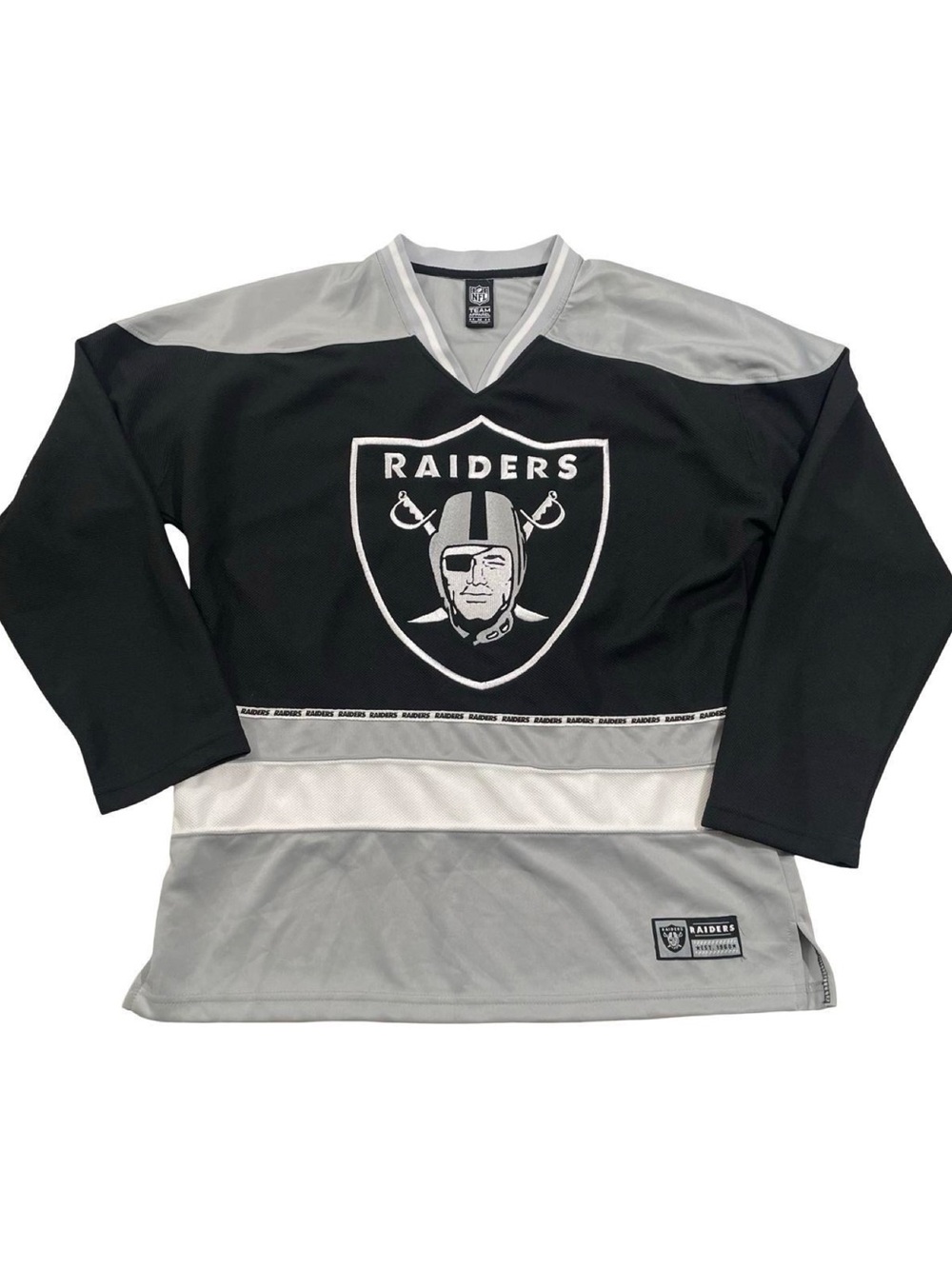 NFL Team Apparel Las Vegas Raiders Size M Hockey Jersey (Retail $70)